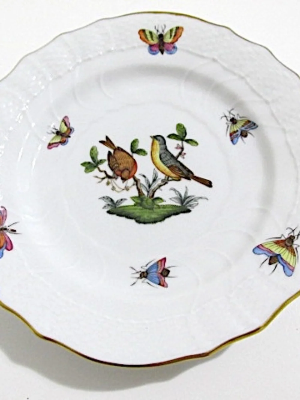 VTG Herend Porcelain Bread&Butter Plate, Rothchild Motif 7 - Picture 2 of 10